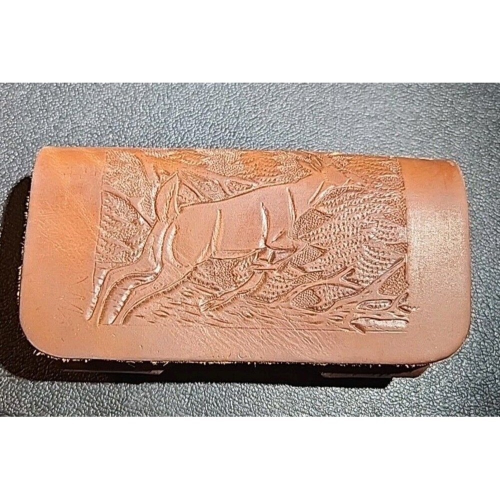 Hand Tooled/Custom, Hand Made Leather Belt Case